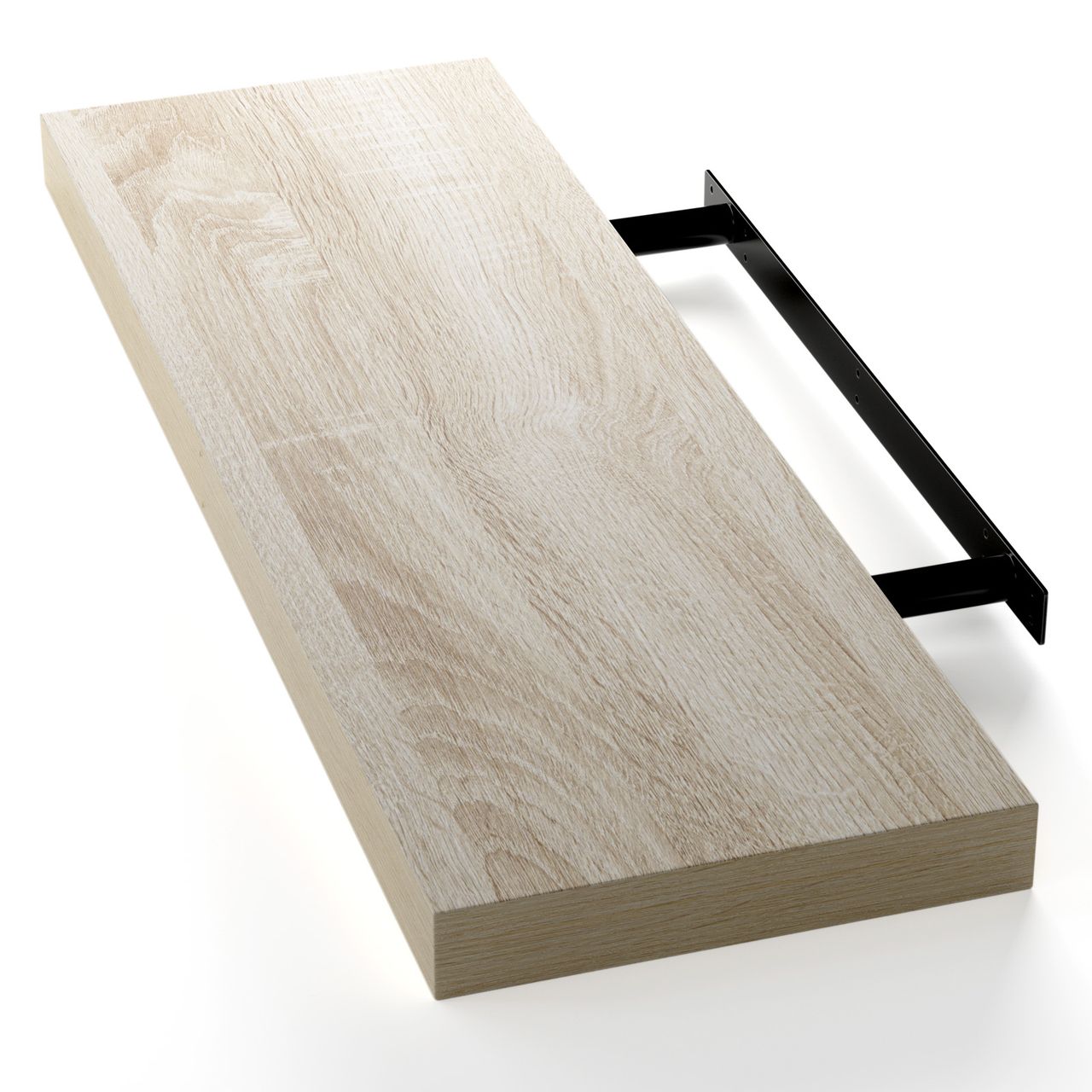 Casaria Wandregal Schweberegal 70cm Eiche   Halterung