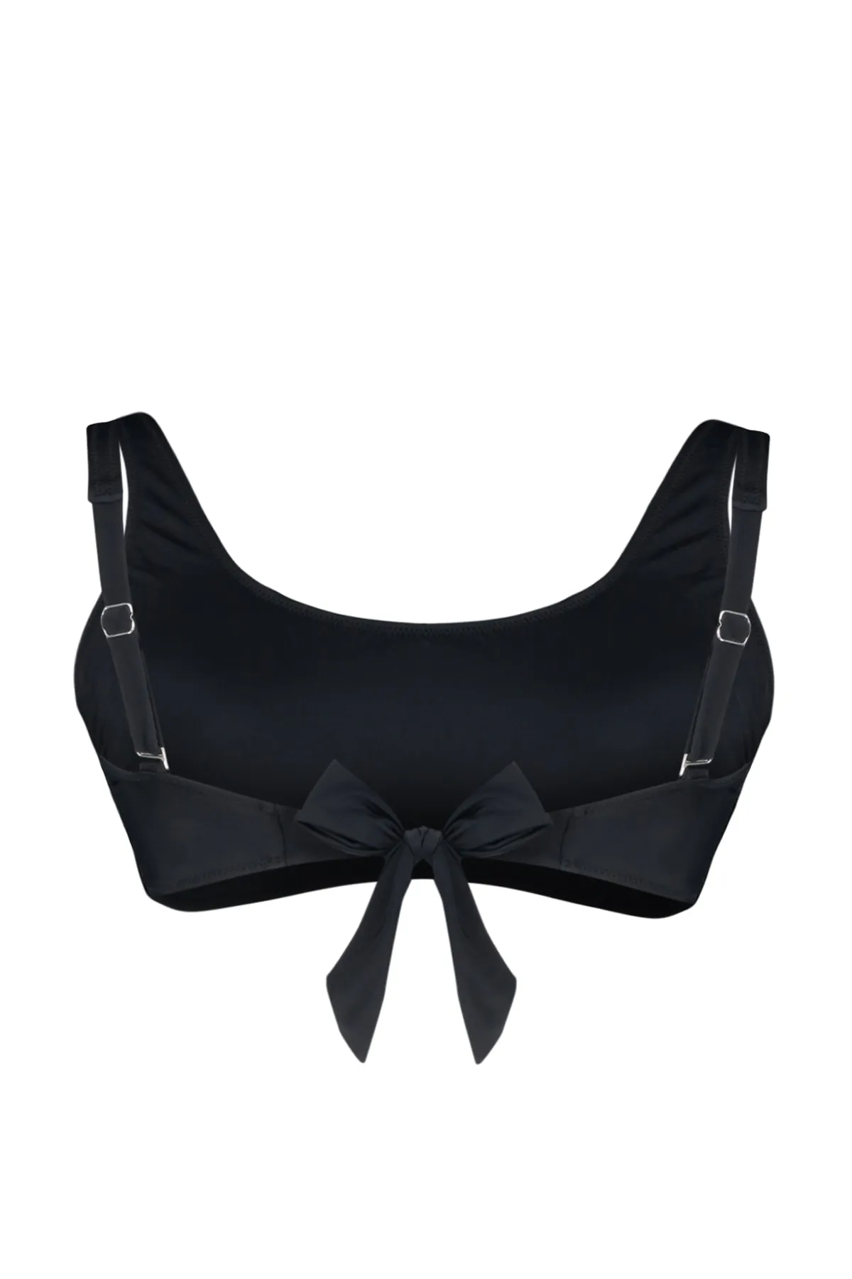 Trendyol Curve  Schwarzes Bralette-Bikinioberteil mit quadratischem Ausschnitt TBBSS23CT00005