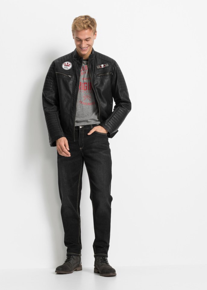 Regular Fit Stretch-Jeans, Tapered