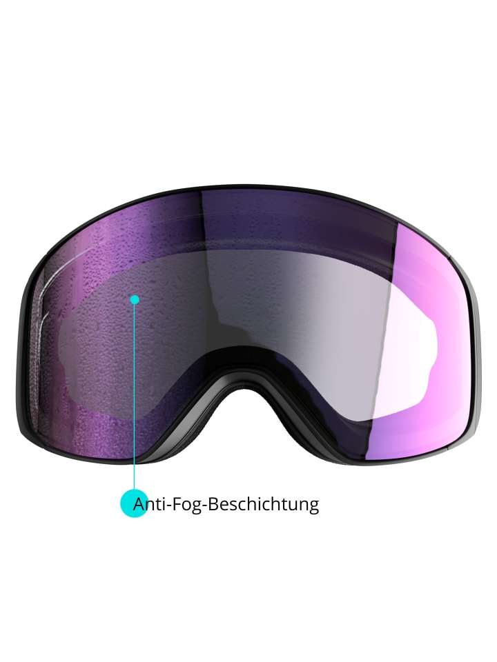 YEAZ STEEZE Ski- und Snowboard-Brille pink/weiss in weiß günstig kaufen onesize