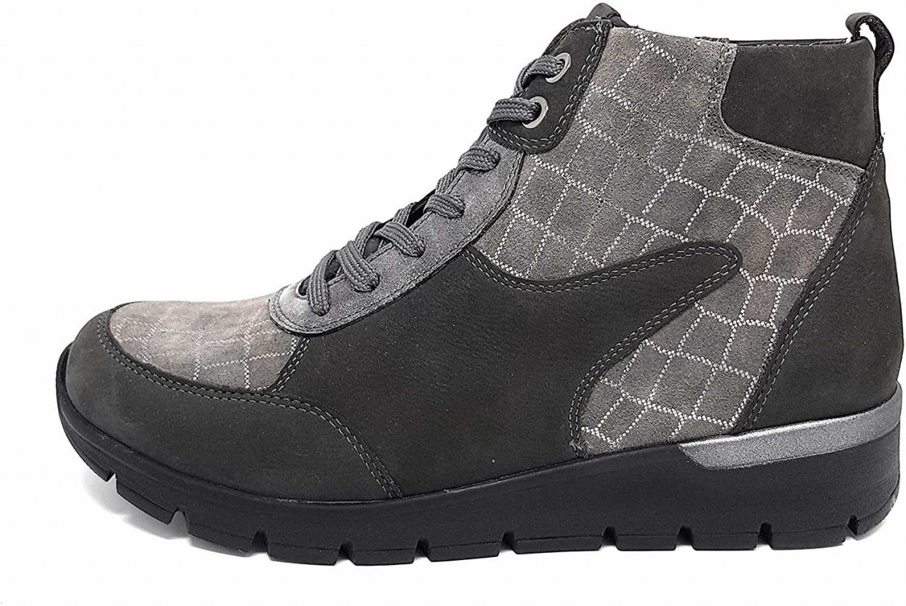 WALDLÄUFER Schnür-Stiefeletten grau