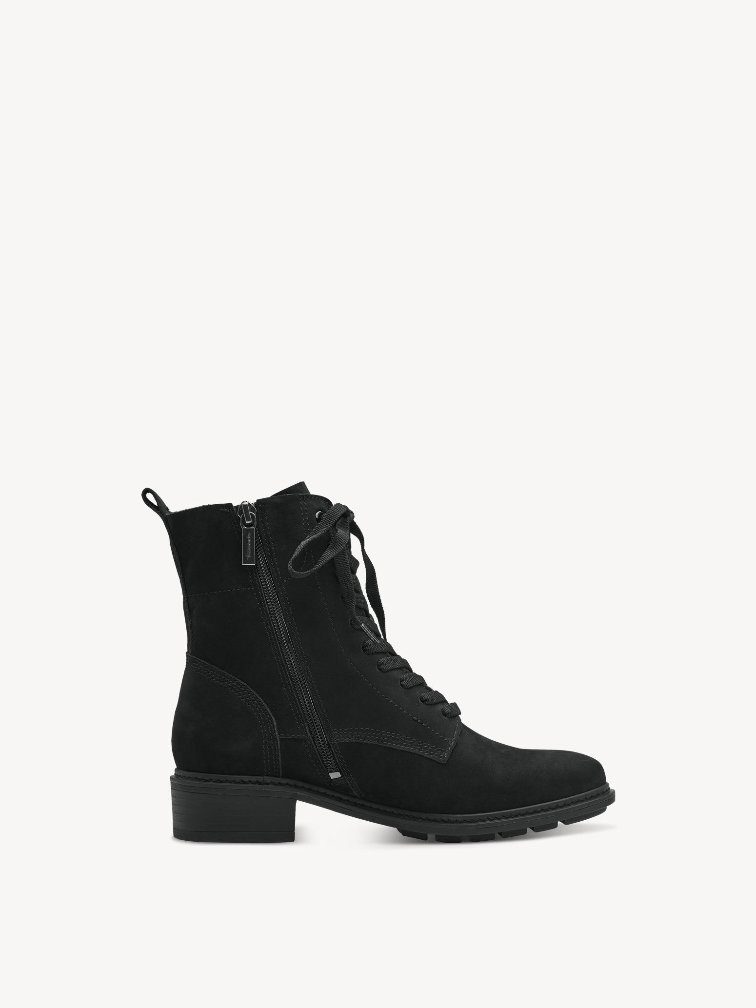 Bottine en cuir - noir