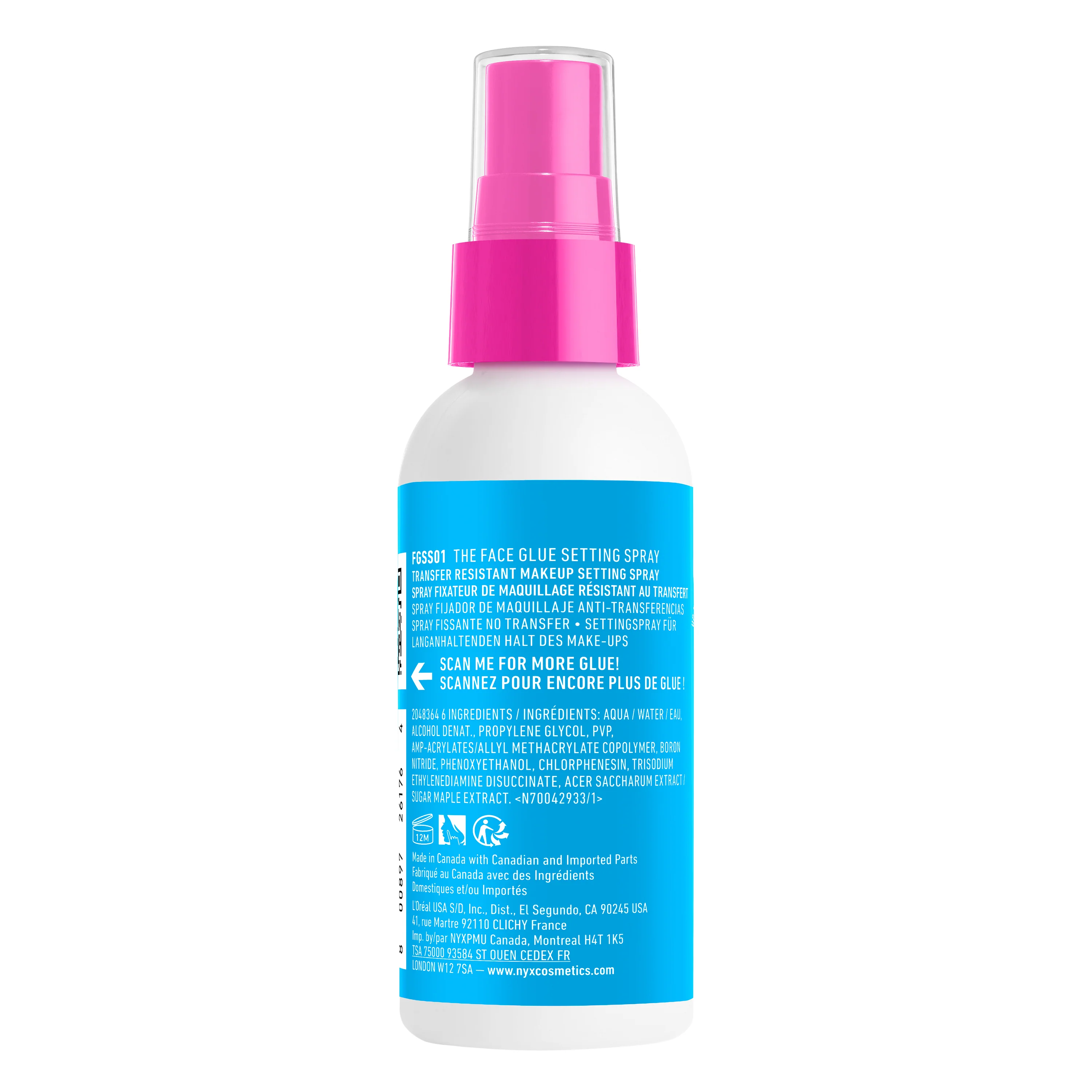 Spray fixator cu adeziv pentru față - Fixator facial
