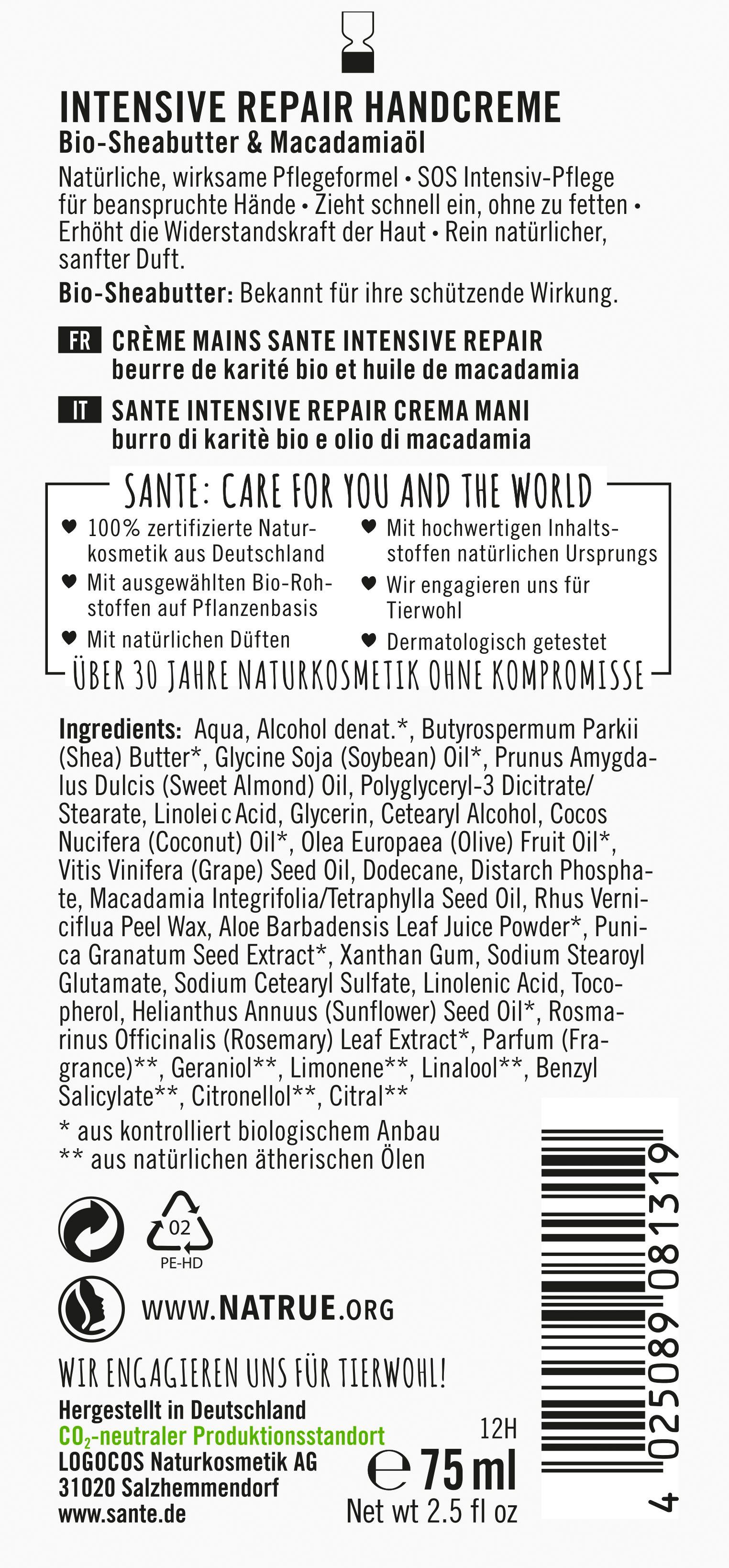 SANTE Handcreme INTENSIVE REPAIR