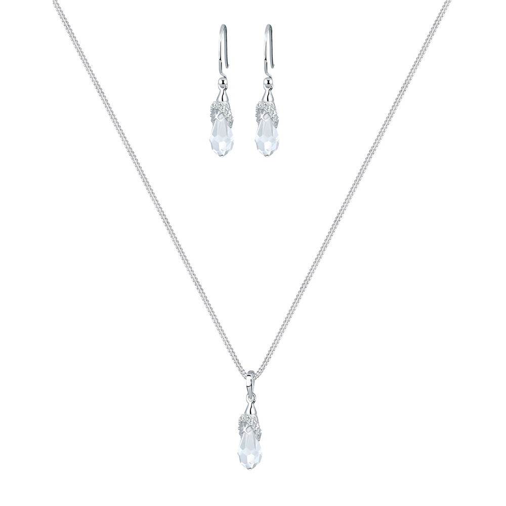 Elli Elli Ensemble de Bijoux Kristalle 925 Silber Bijoux