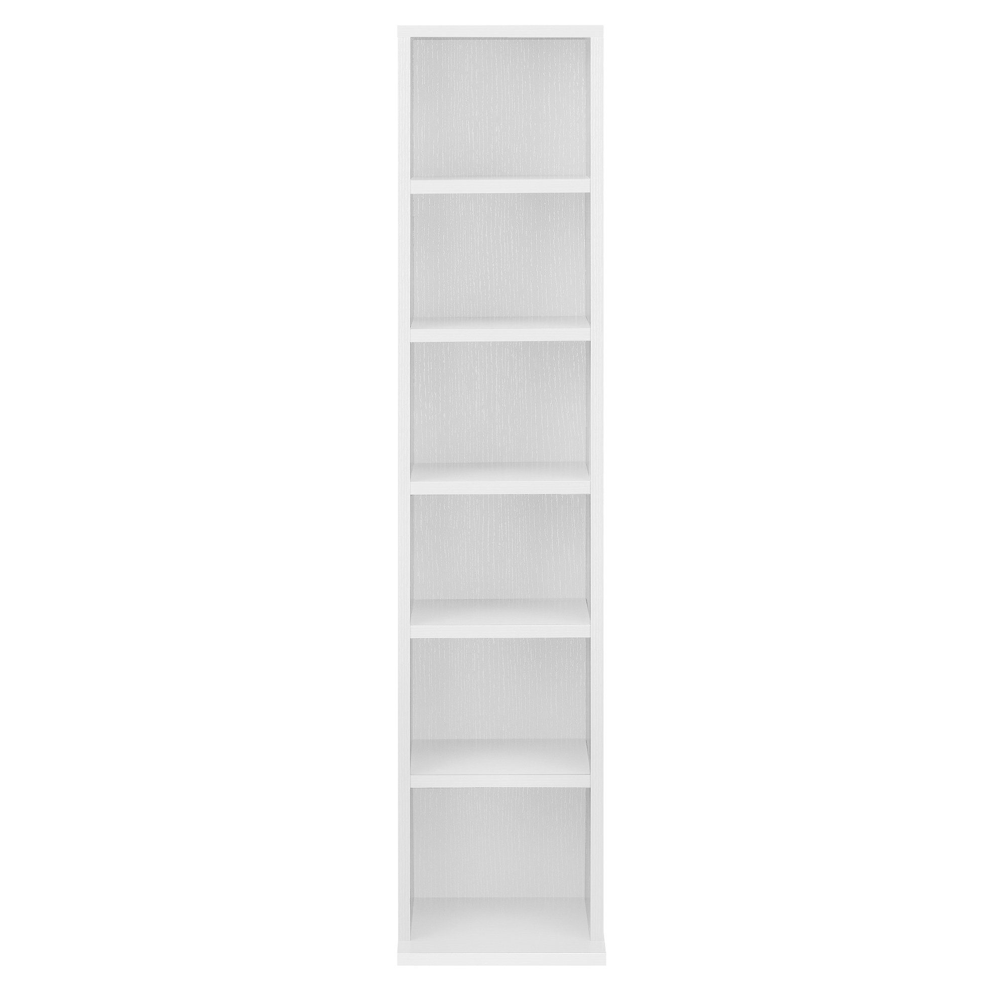 en.casa CD-Regal, Aventoft 6 Fächer Standregal Höhe 90cm