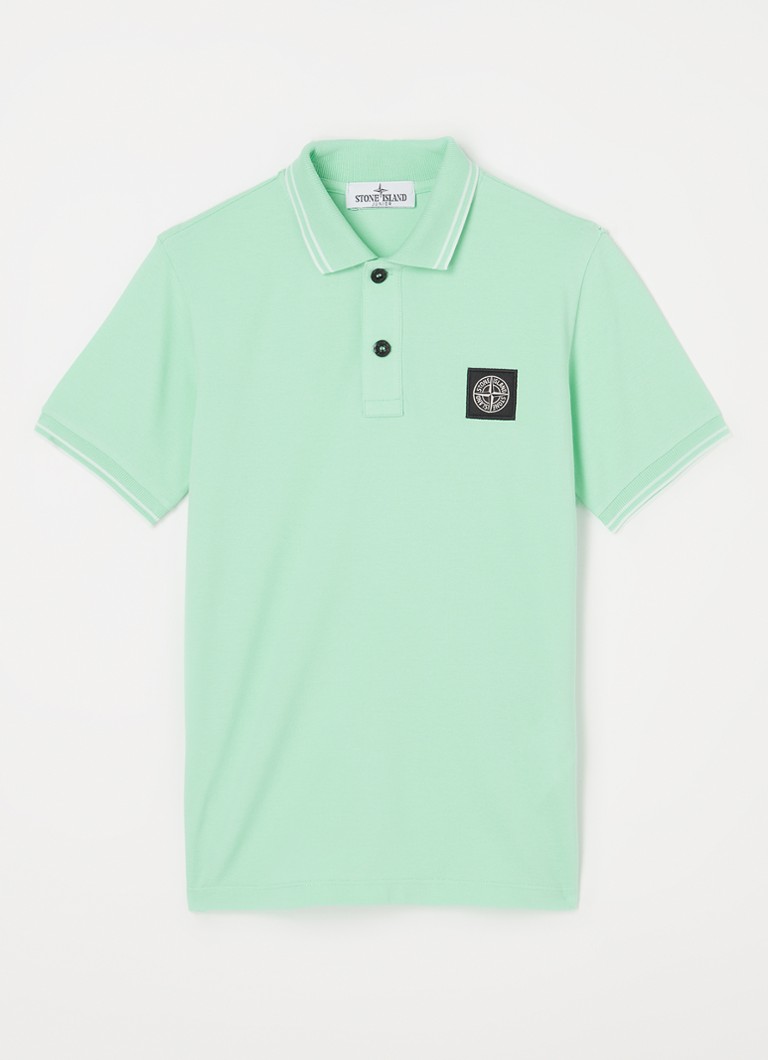 Πόλο μπλουζάκι Stone Island 21348 από βαμβακερό πικέ με κέντημα λογότυπου