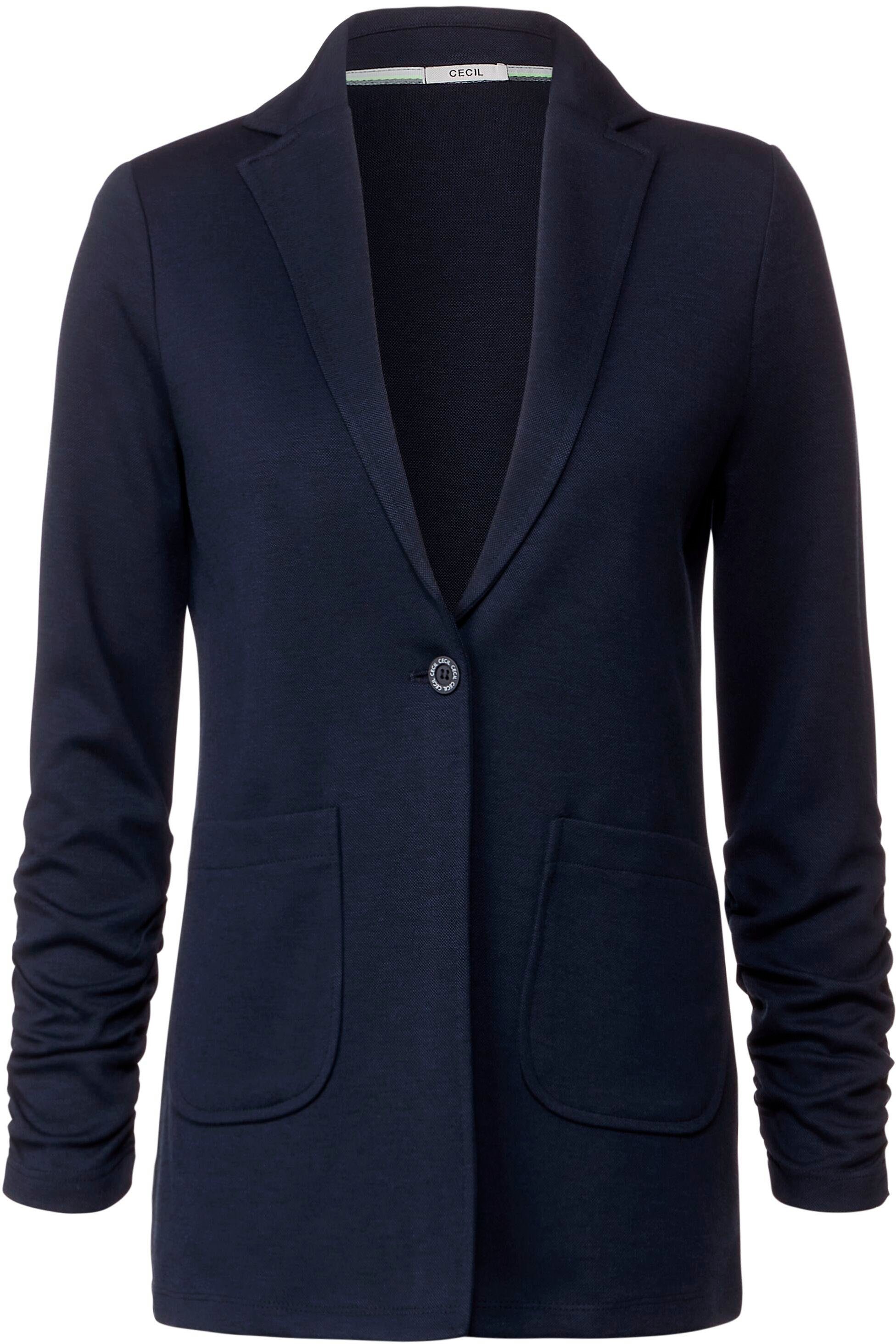 Cecil Blusenblazer mit Raffung an den Ärmeln