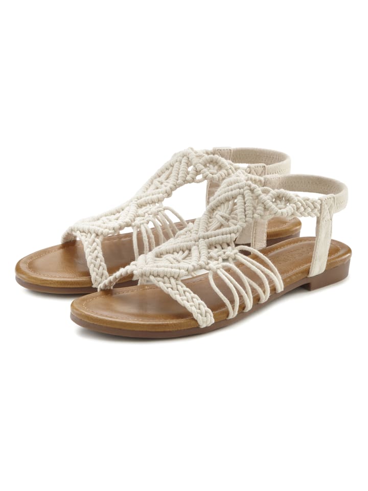 LASCANA Sandale in beige günstig kaufen