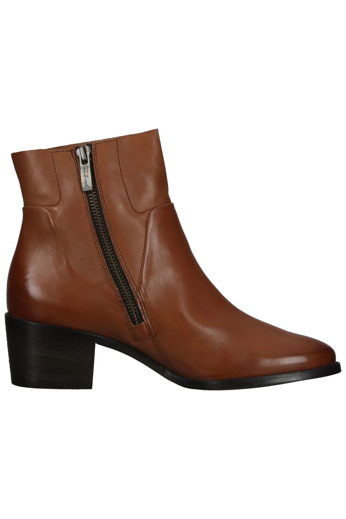 Paul Green  Stiefelette - Braun - Blockabsatz