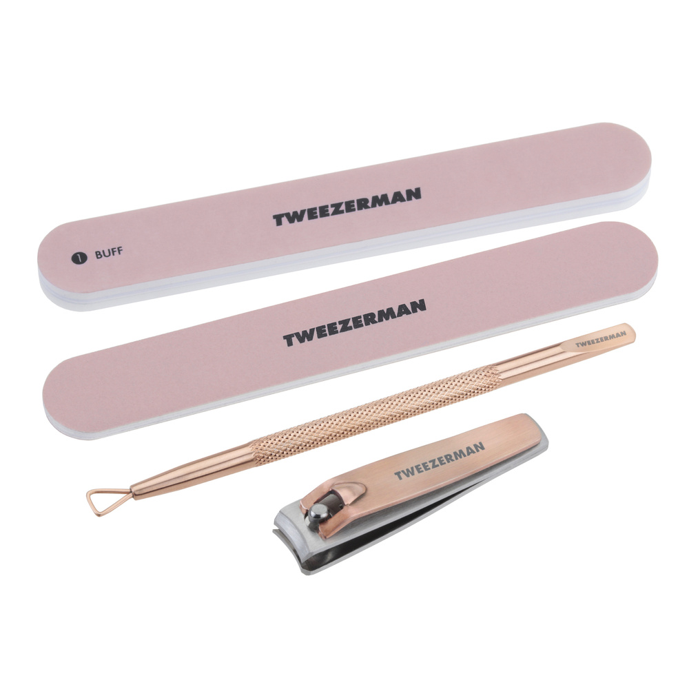 tweezerman Tweezerman Rose Gold Manicure Kit Set de manucure