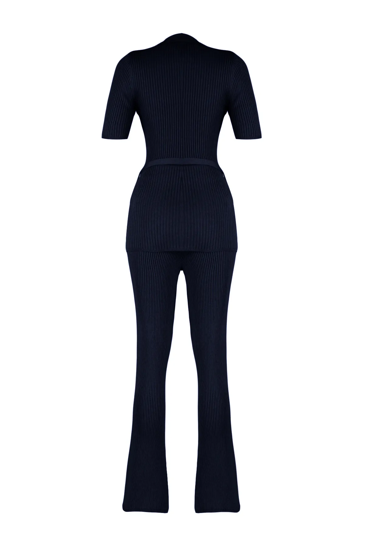 Trendyol Collection  Marineblaues Strickoberteil- und -unterteil-Set TWOSS24AU00117
