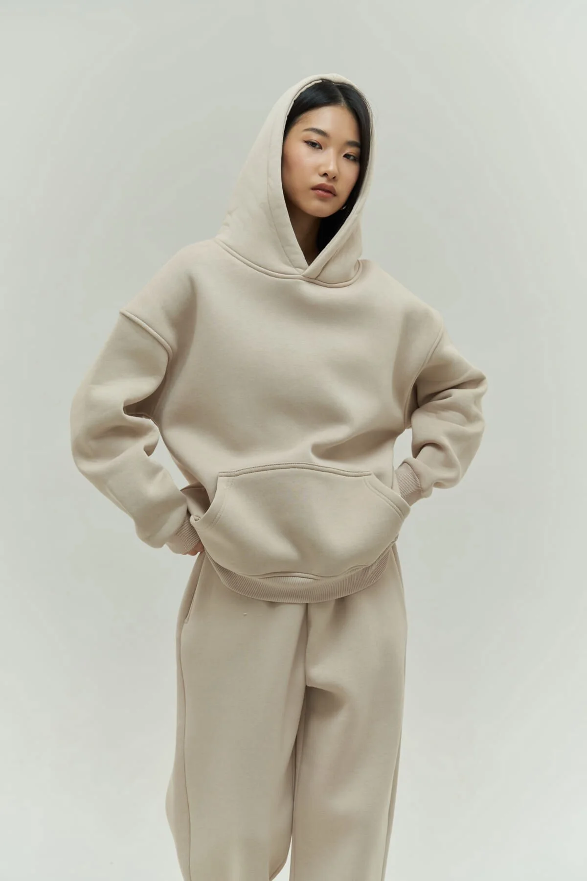 MAİ COLLECTİON  Trainingsanzug - Ecru - Oversized