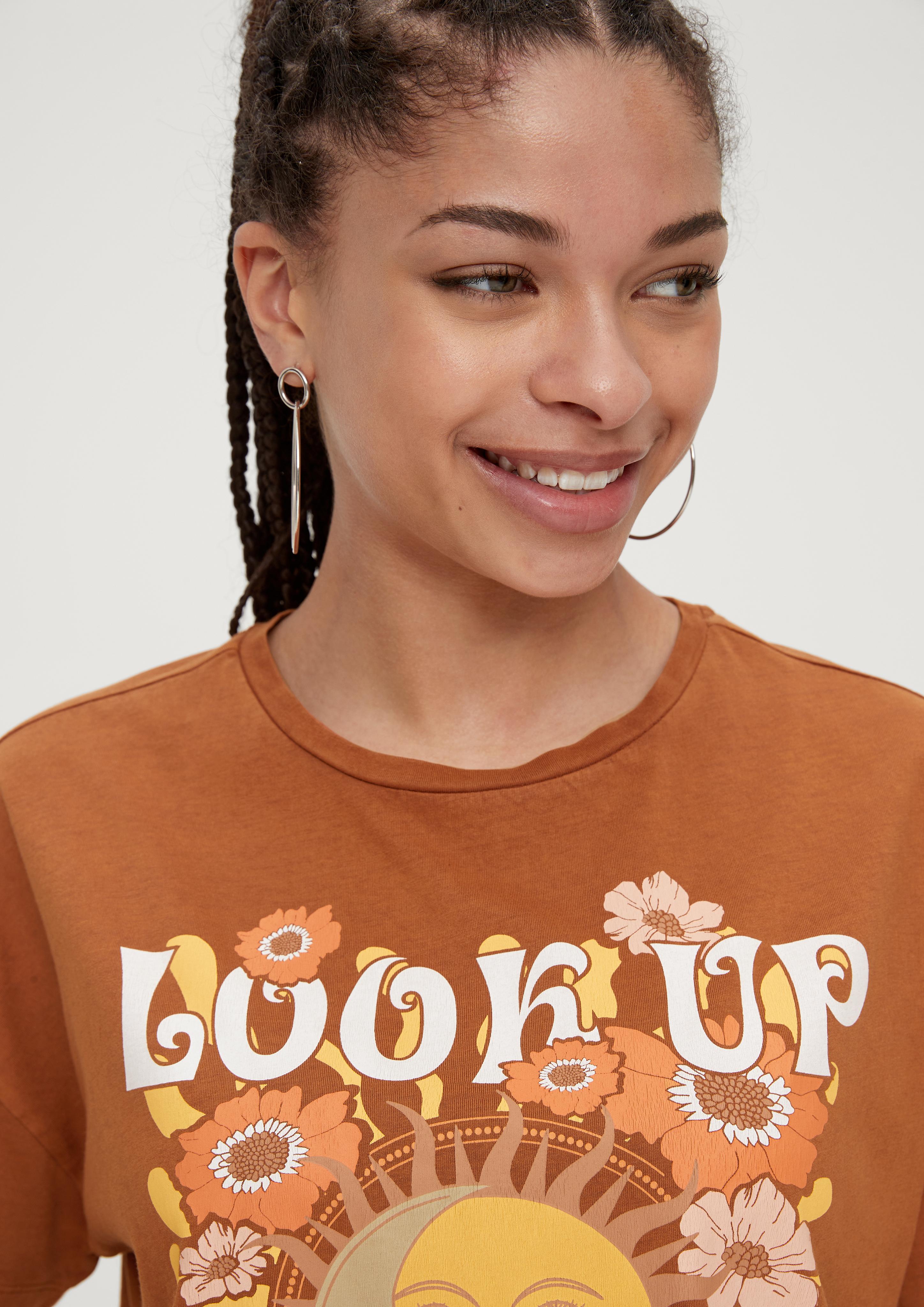 Baumwollshirt mit Frontprint  2131285-87D0