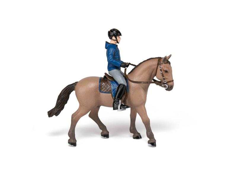 Figurine Cheval de promenade et son cavalier