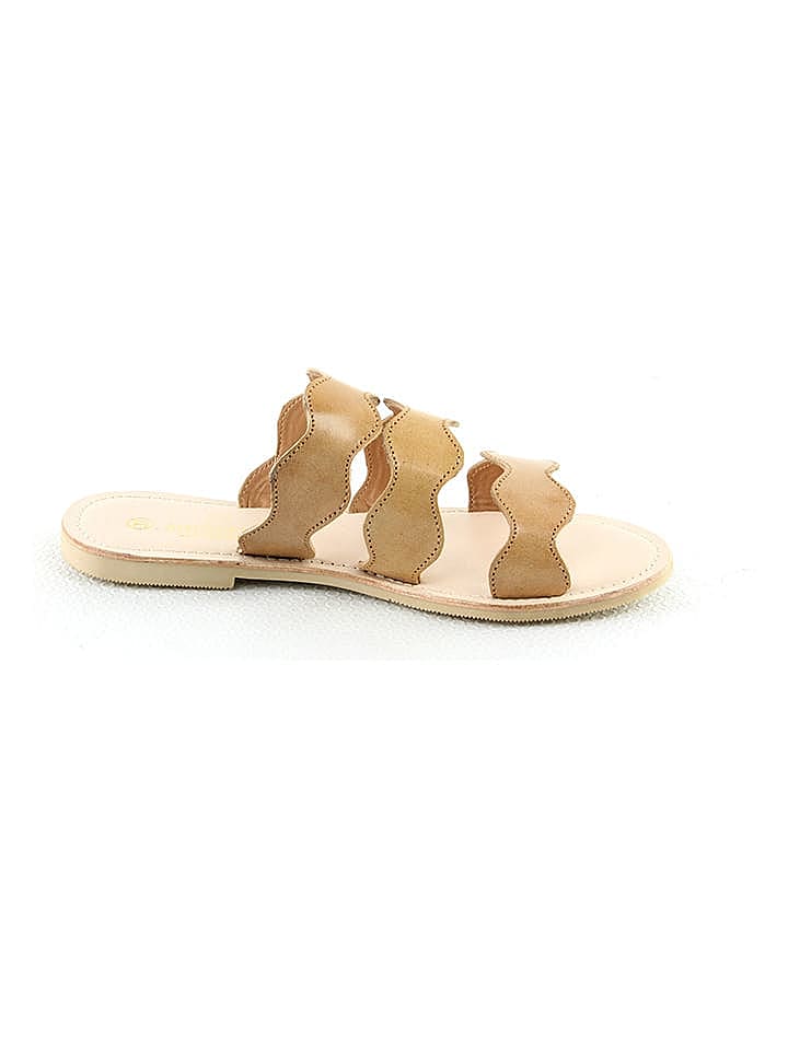 Manoukian shoes Leder-Pantoletten 