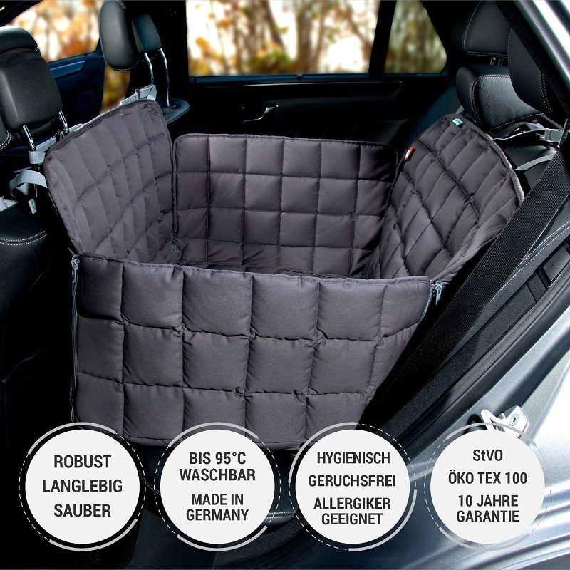Doctor Bark Autozubehör Doctor Bark Autoschondecke Rückbank 2-Sitz grau M