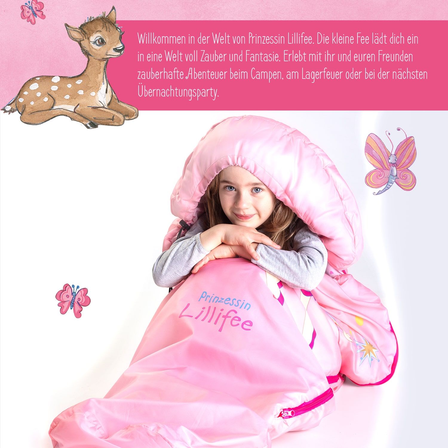Skandika Lillifee Kinder Schlafsack