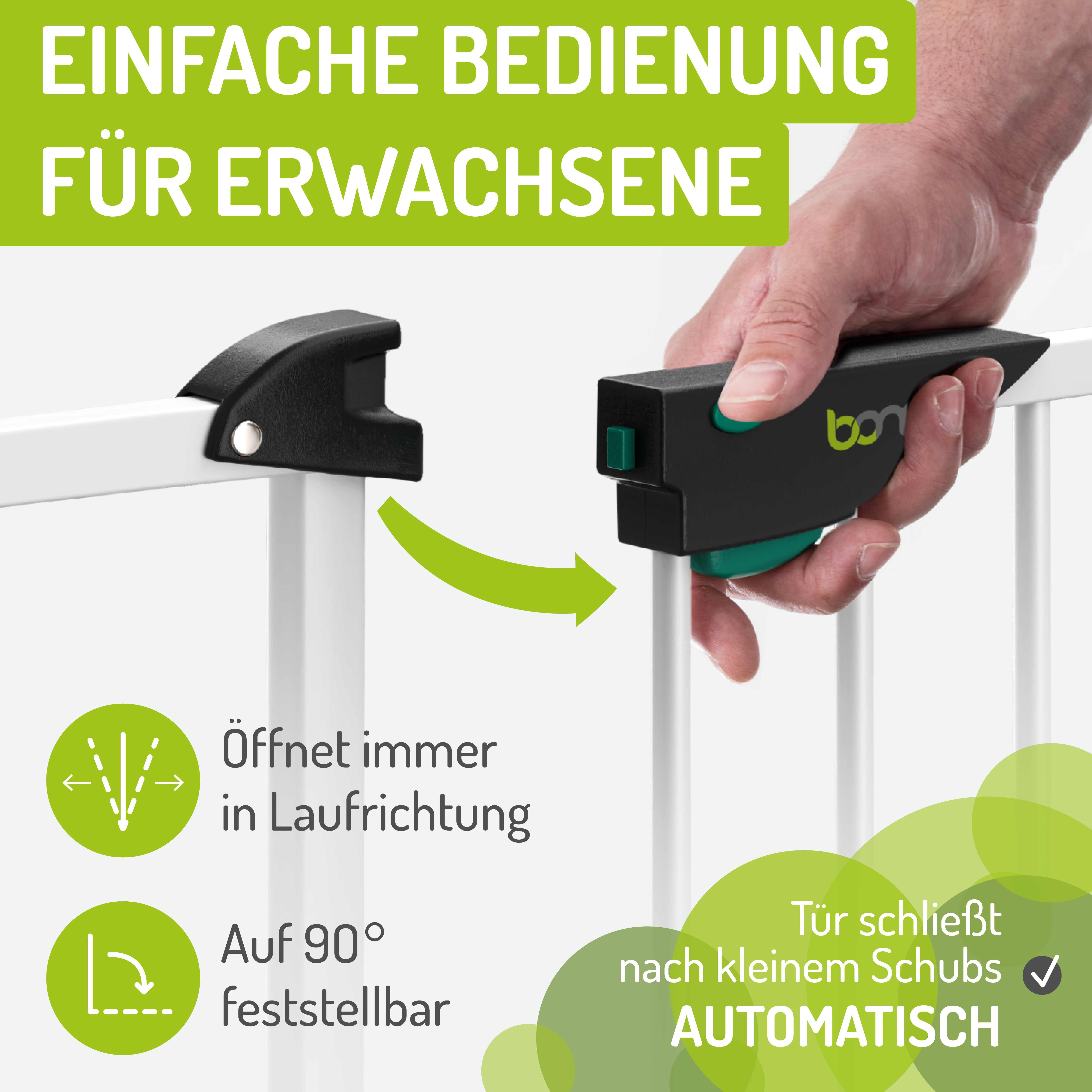 bomi Türschutzgitter & Hundeklappen bomi Türschutzgitter Mira 63-111 cm L