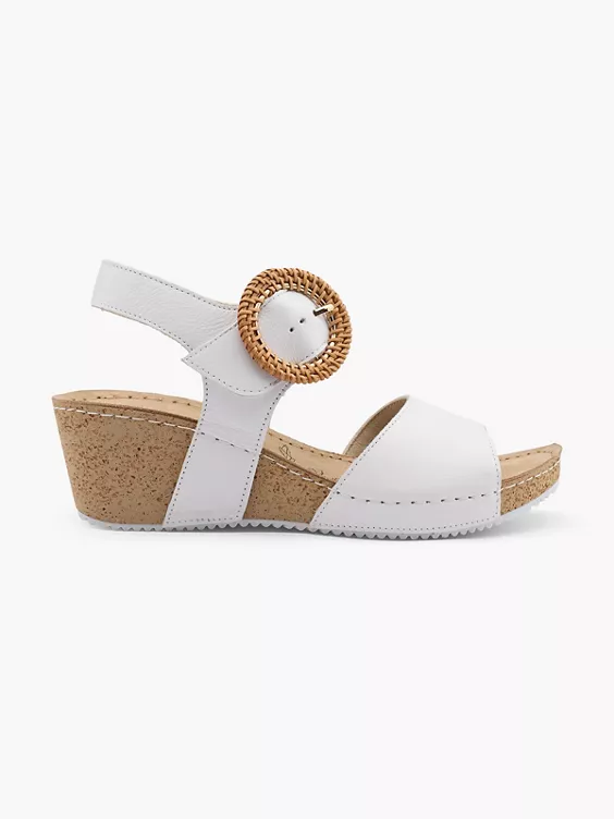 5th Avenue Leder Keilsandalette