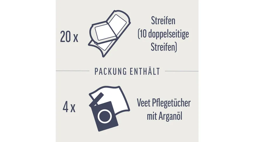 Veet Expert Kaltwachsstreifen Gesicht