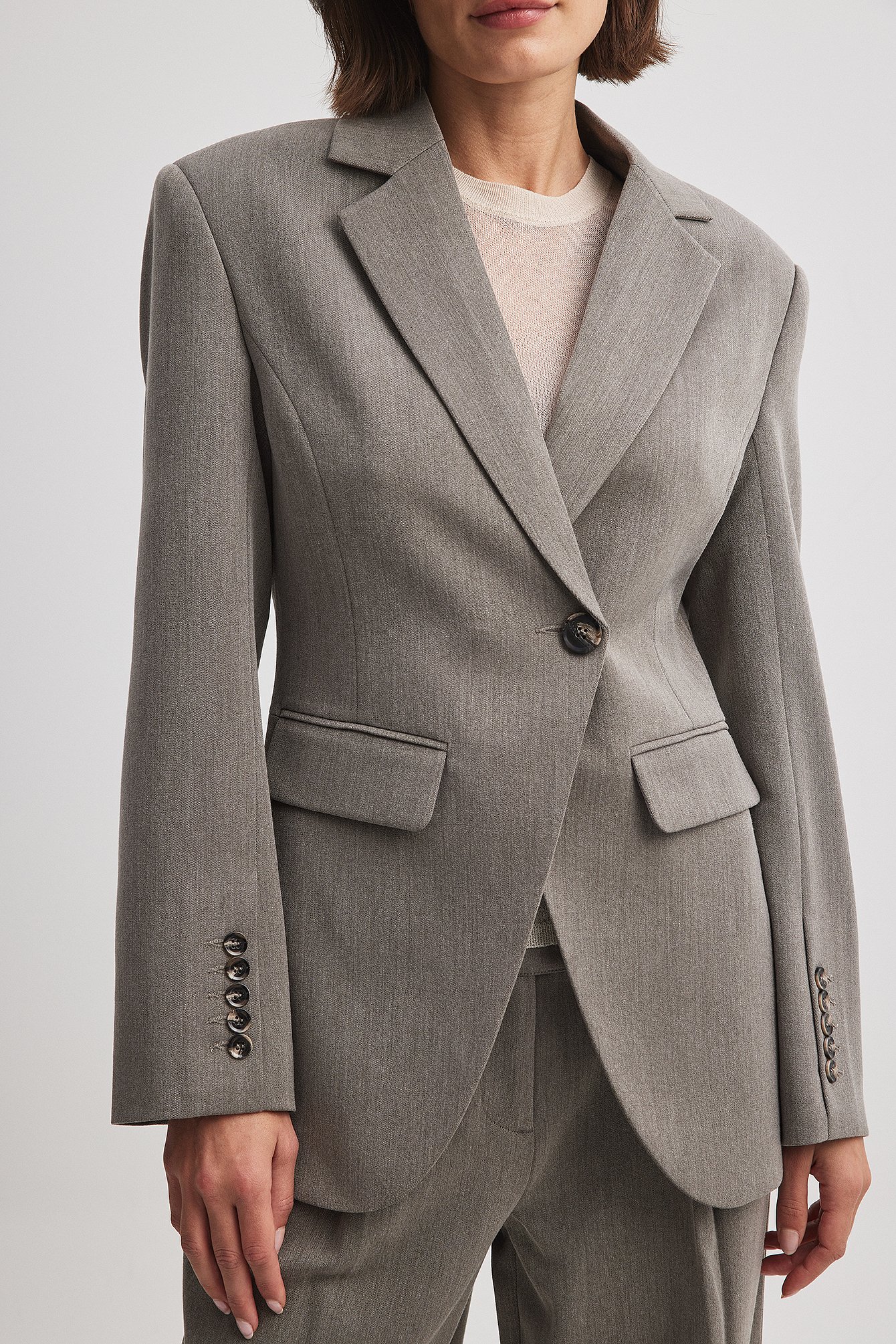Fitted Overlap Blazer