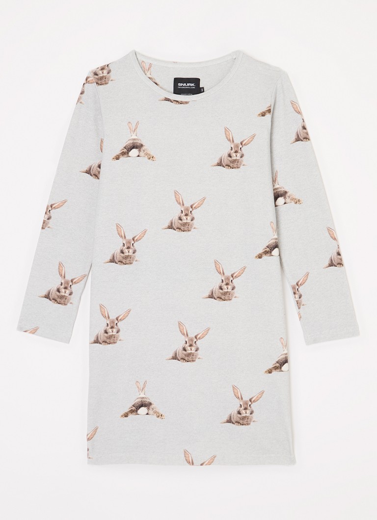 Snurk Bunny Bums organic cotton nightgown with print
