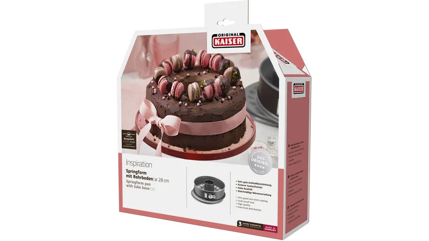 KAISER Springform Inspiration Rohrboden Ø 28cm