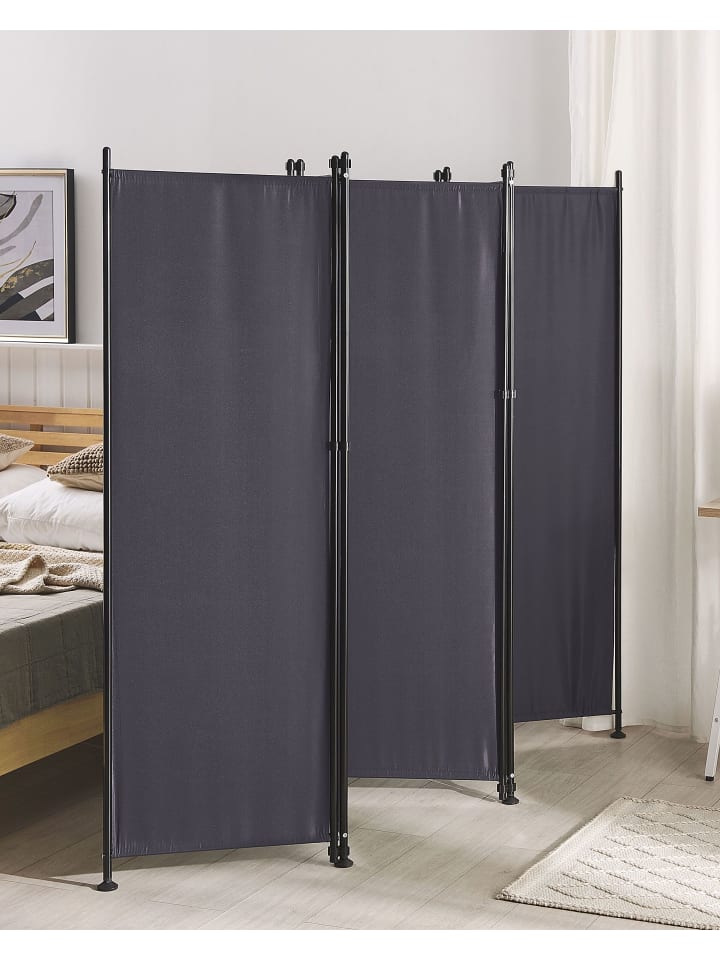 Beliani Paravent NARNI in Grau - (W) 267 x (H) 170 x (L) 2 cm günstig kaufen onesize