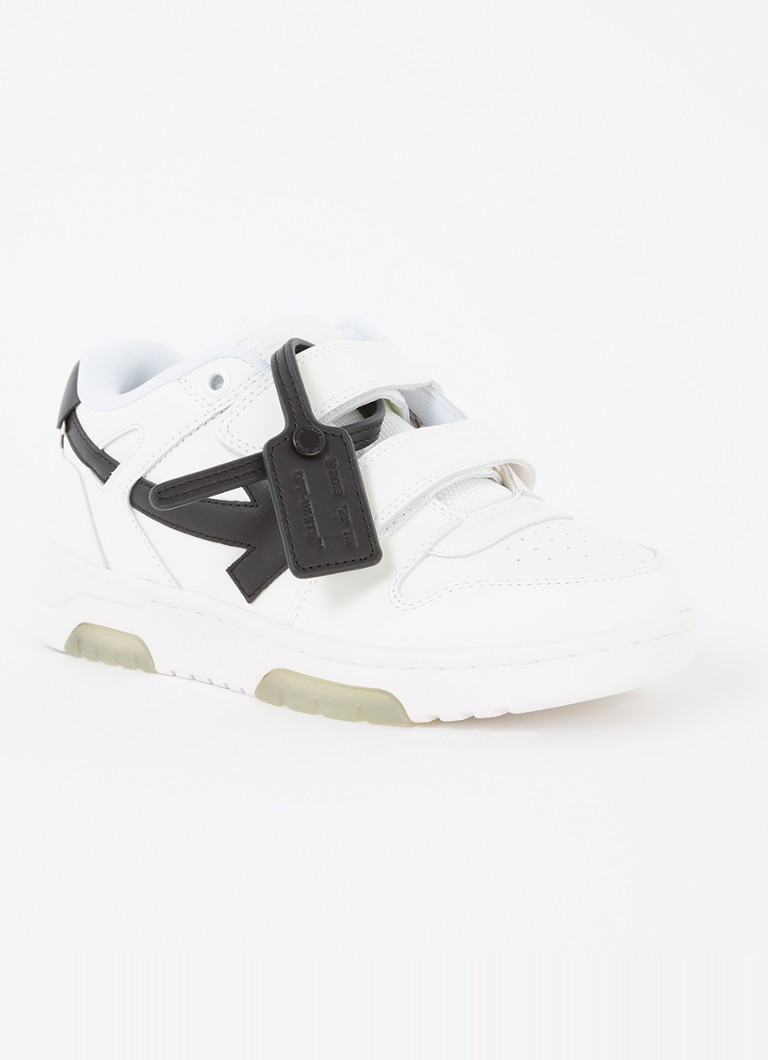 Off-White Out Of Office Ledersneaker mit Farbblockierung
