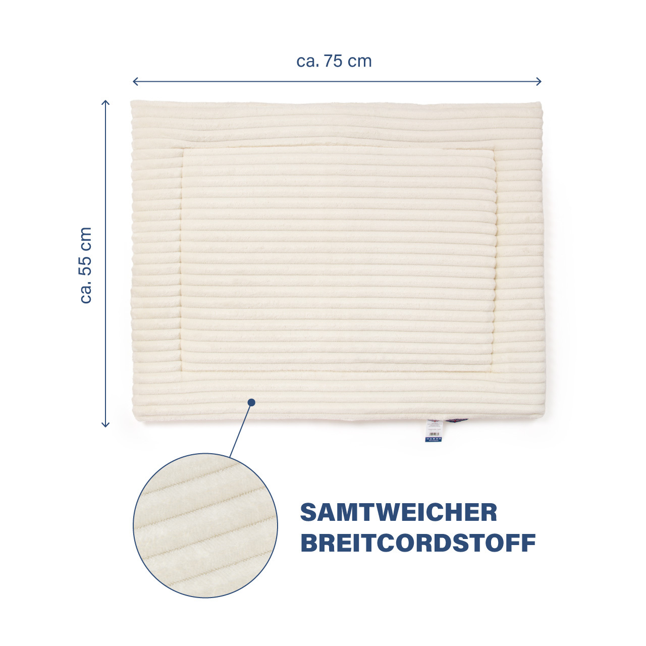 Wagner Hundebetten Wagner Wallace & Jones Liegematte Cardi beige M