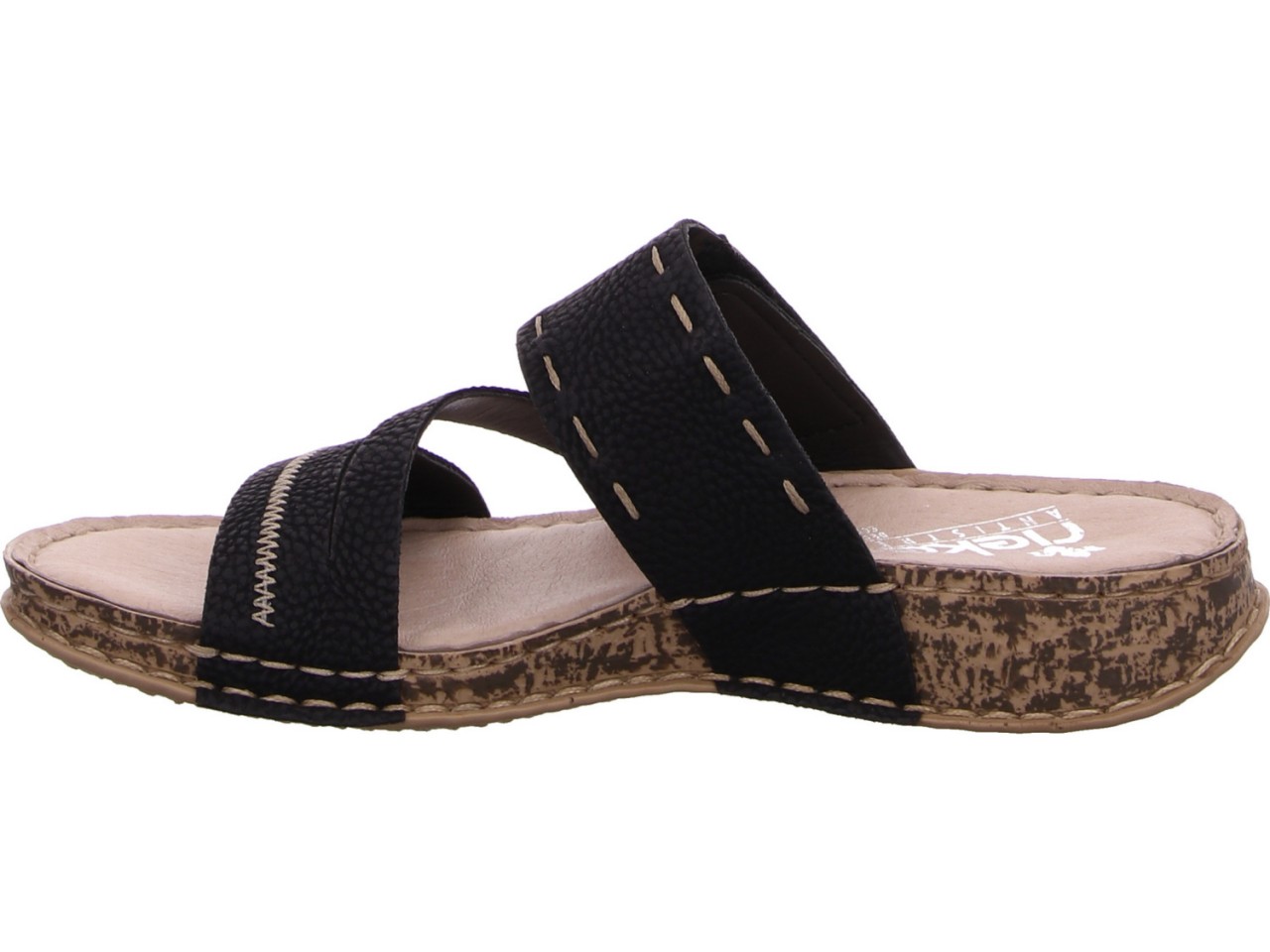 RIEKER Komfort Sandalen schwarz