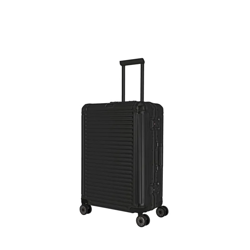 Travelite NEXT Trolley M mit 4 Rollen (67cm) - Schwarz