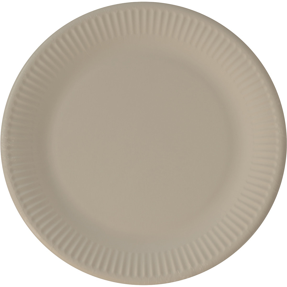 Papp-Partyteller taupe, Ø 23 cm, 8 Stück, kompostierbar