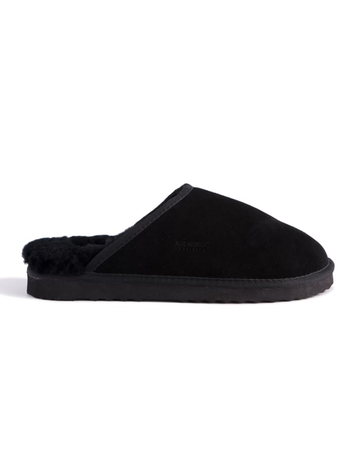 Aus Wooli Slipper Manly in Black günstig kaufen