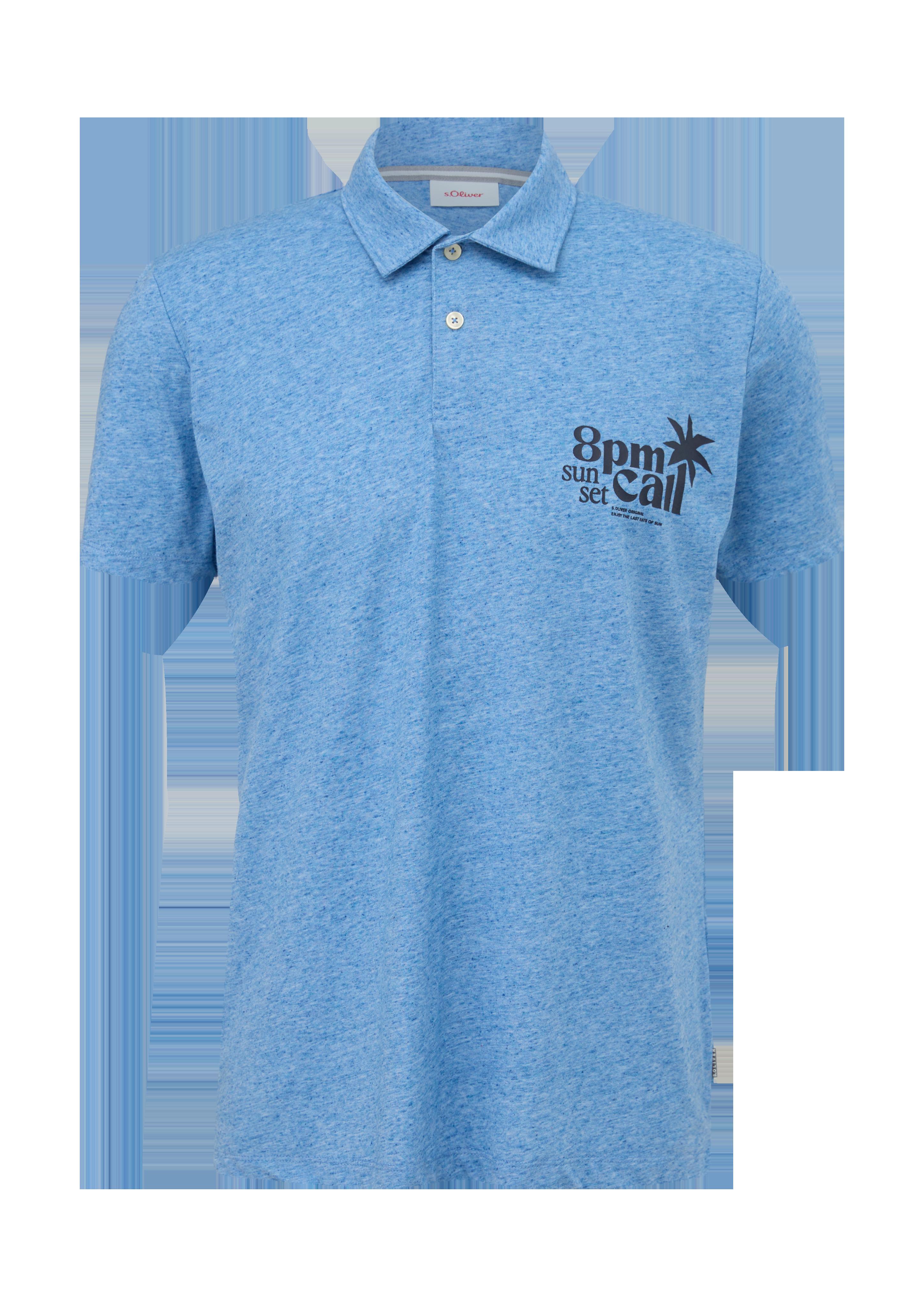 Meliertes Polo-Shirt  2131486-54D1