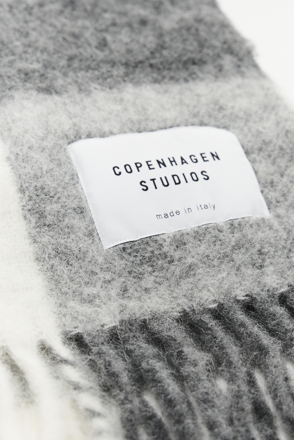 CPH SHAWL 4 wool mix grey melange