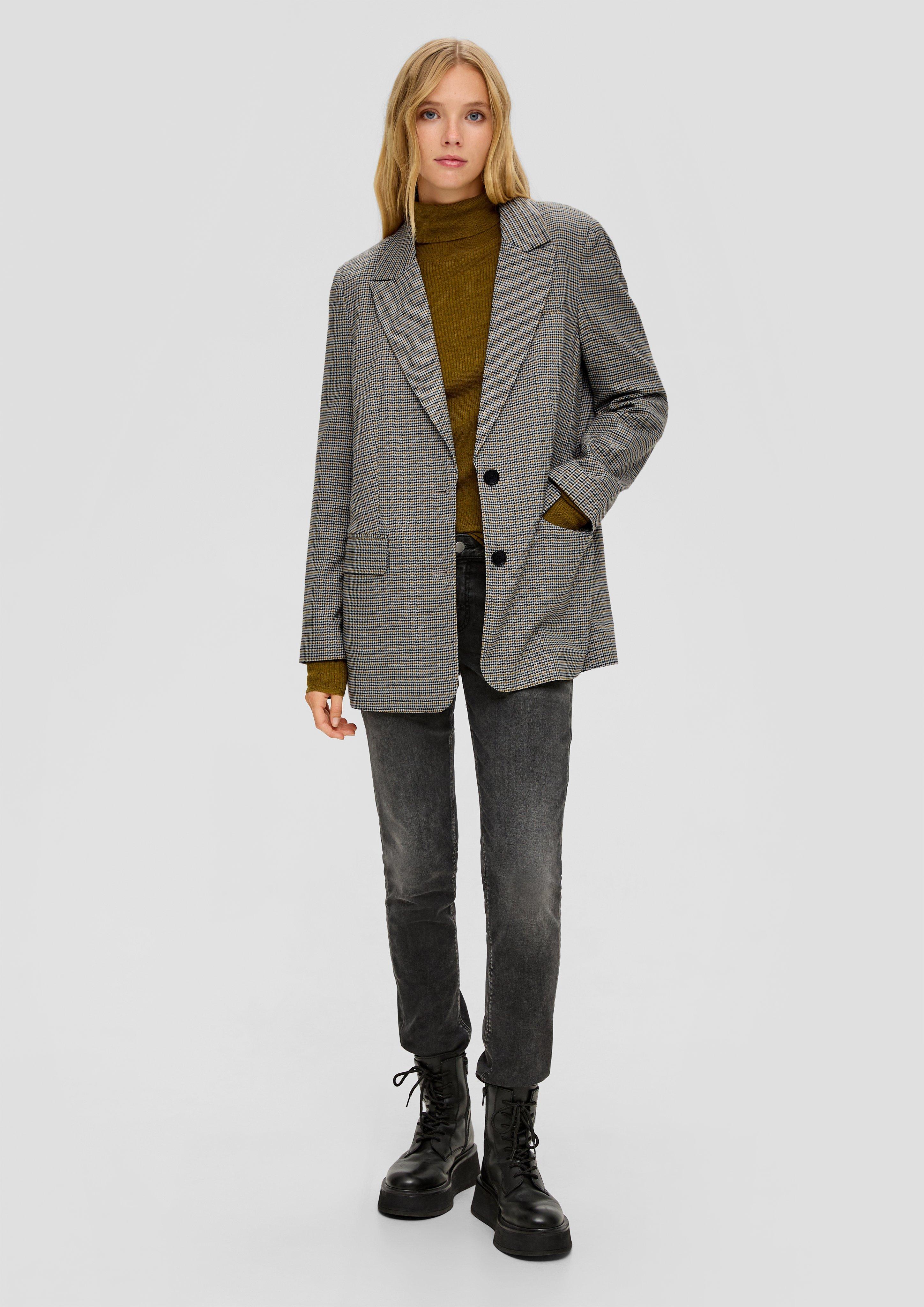 Blazer mit Hahnentrittmuster  2134900-02N0