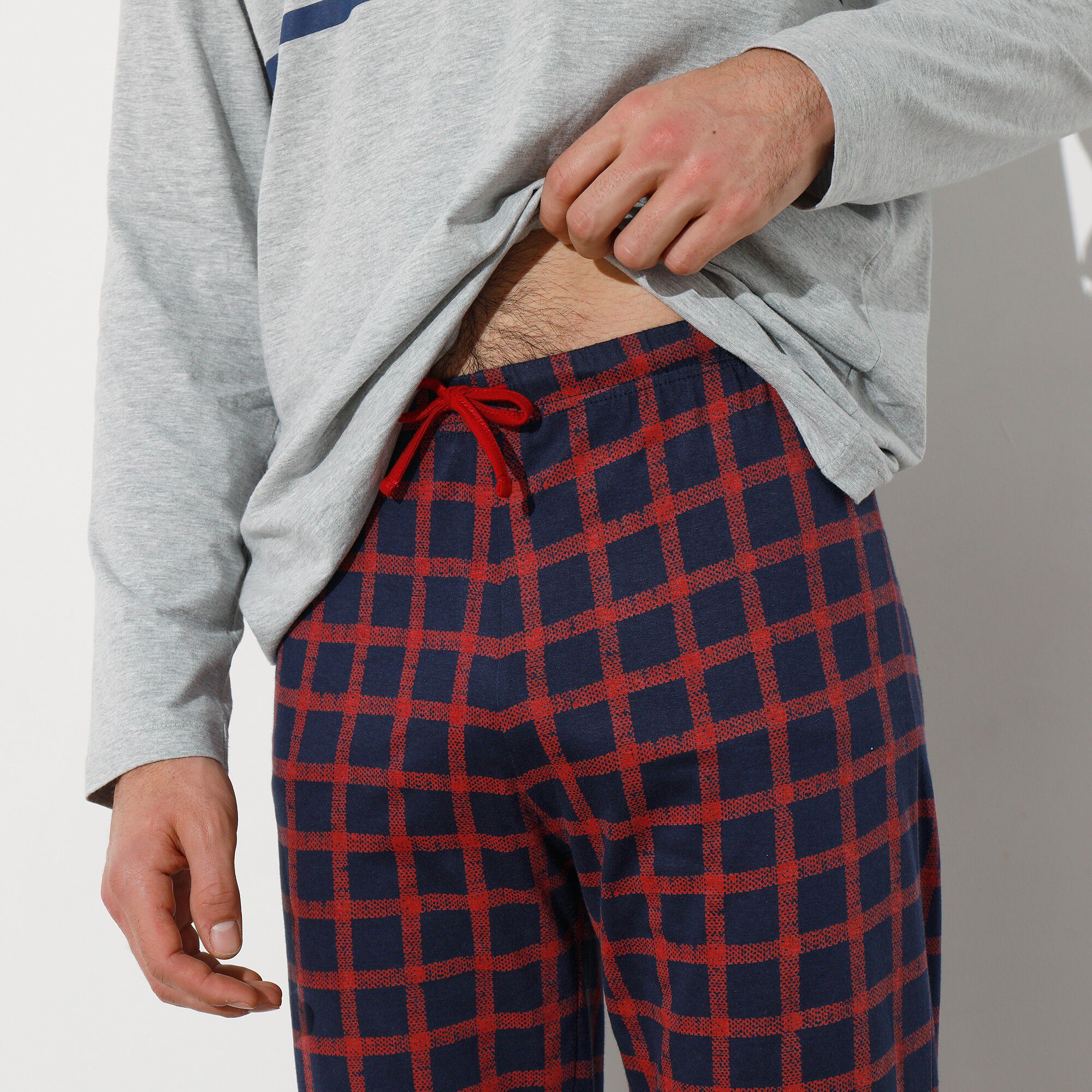 Pantalon pyjama imprimé carreaux