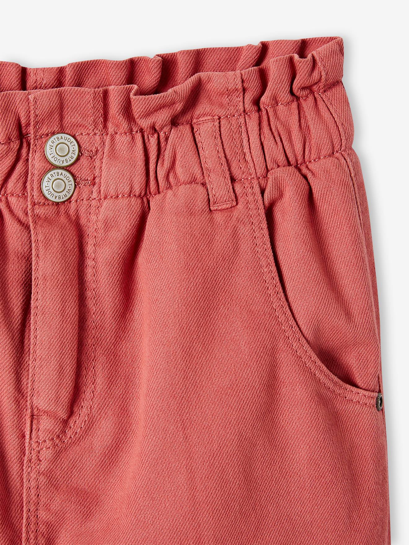 Vertbaudet Mädchen Thermohose mit Paperbag-Bund - nachtblau
