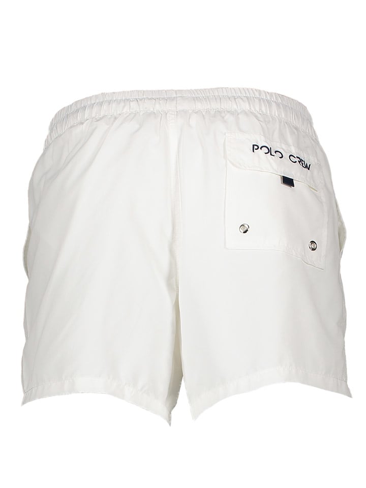 La Martina Badeshorts in Weiß günstig kaufen