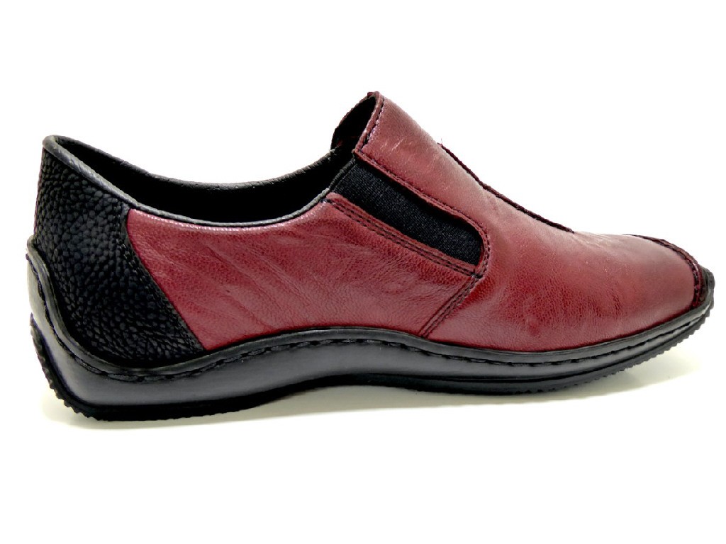 RIEKER Klassische Slipper rot