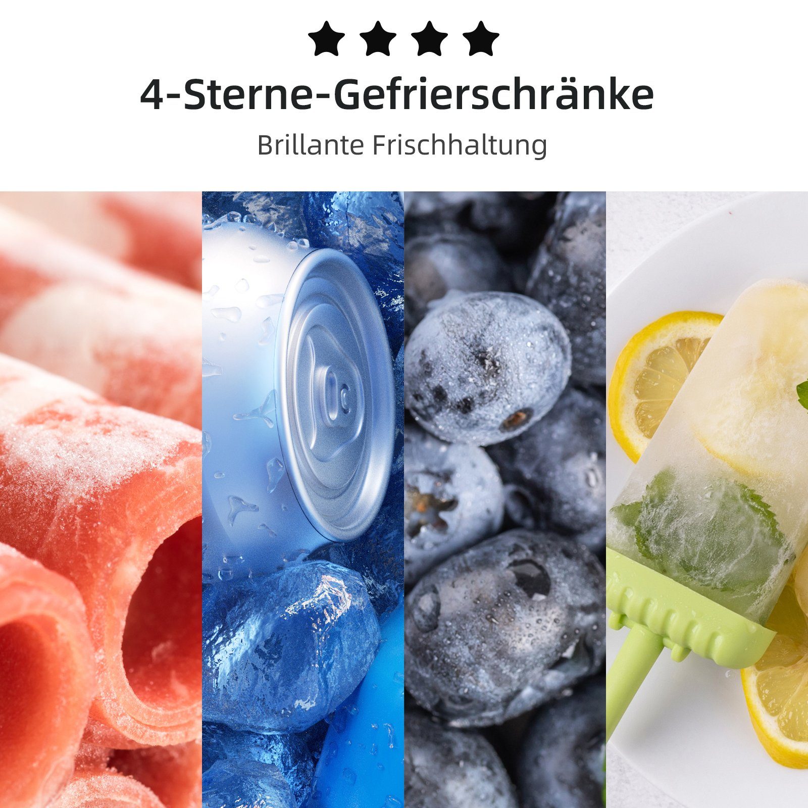 CHiQ Kühl-/Gefrierkombination FTM86L4E, 85 cm hoch, 47 cm breit, 86l,12 Jahre Garantie auf den Kompressor