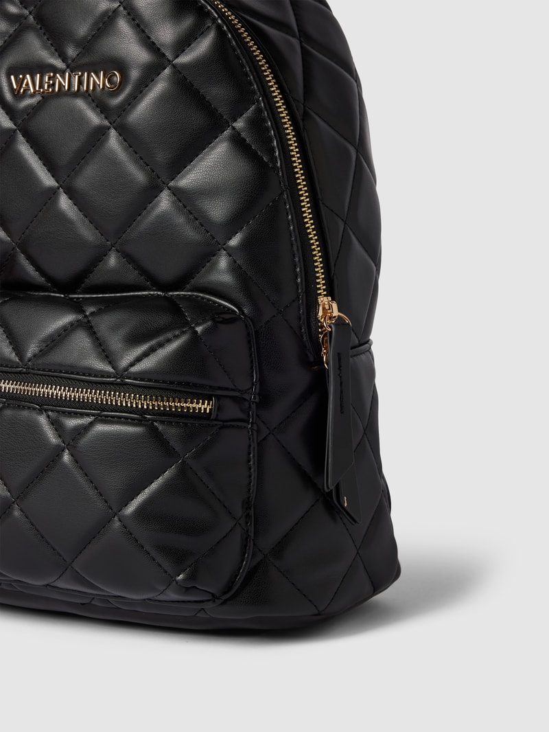 Rucksack mit Label-Detail in schwarz
