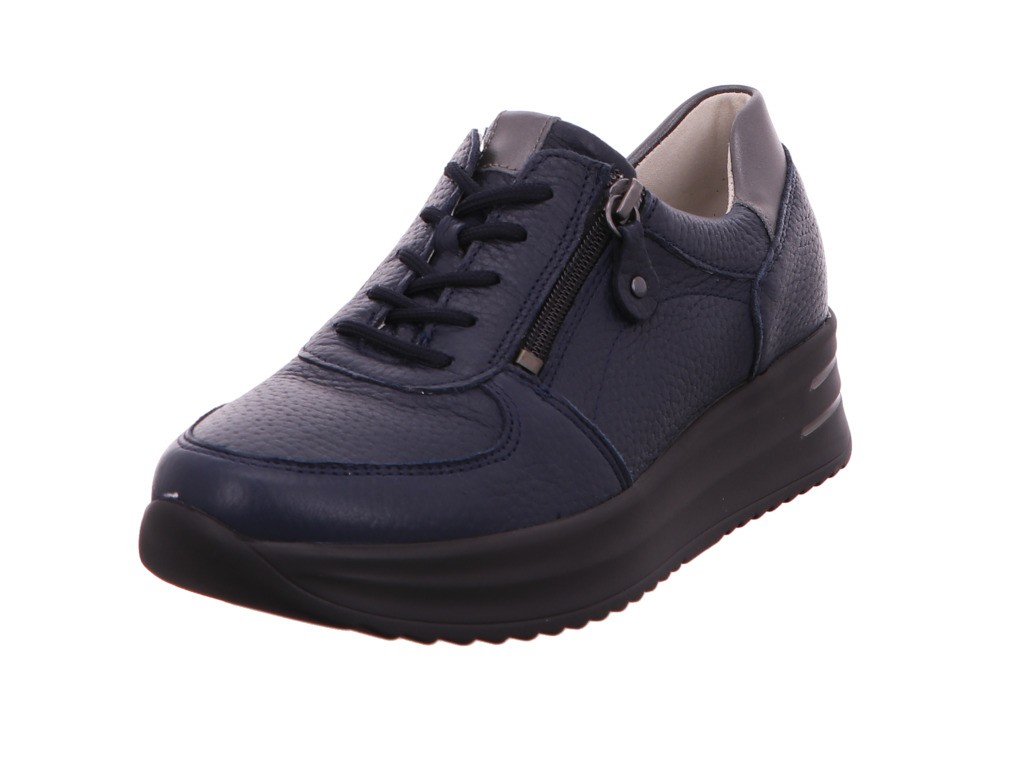 WALDLÄUFER Komfort Schnürer blau 755009