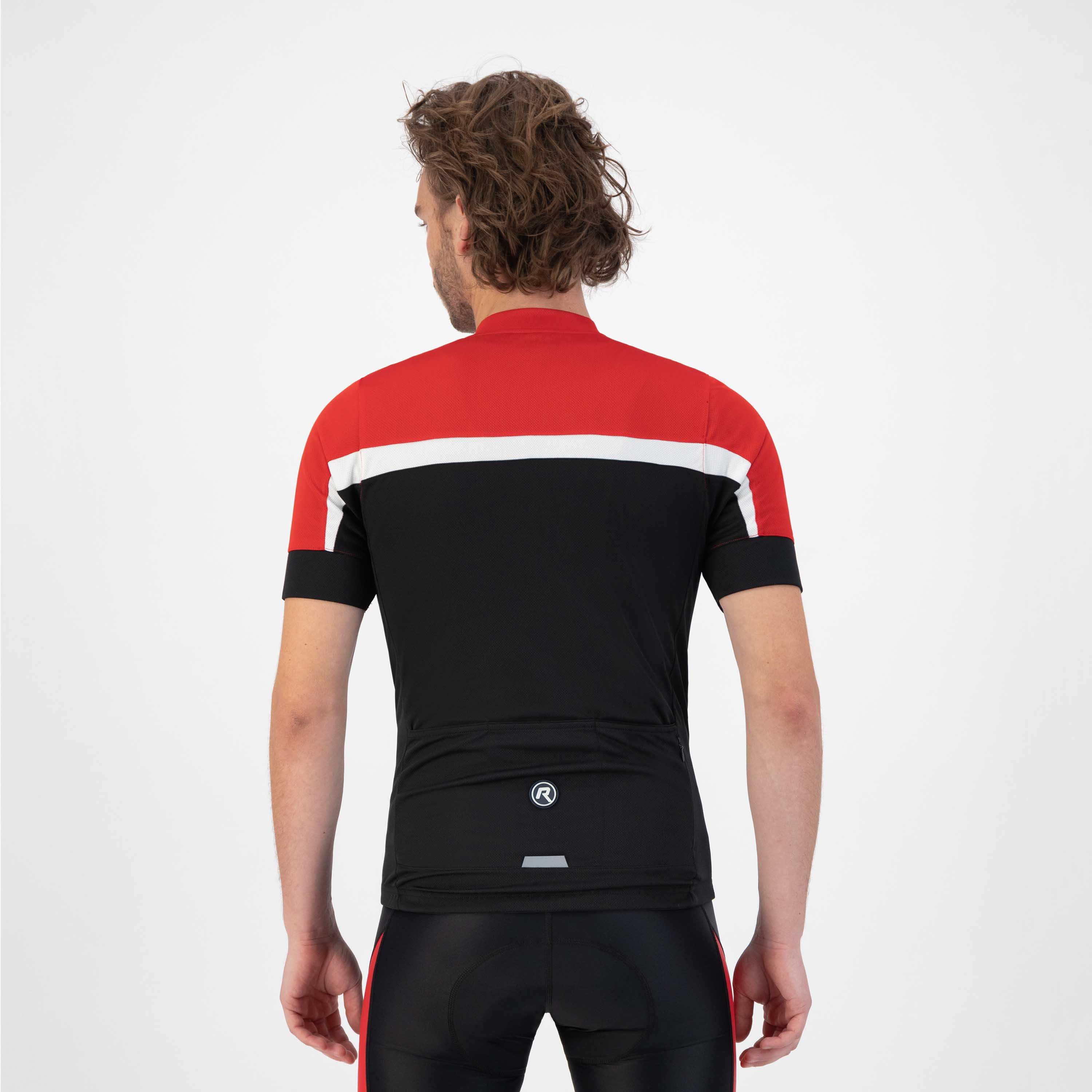 Rogelli Course Schwarz/Rot Herren Radtrikot Kurzarm