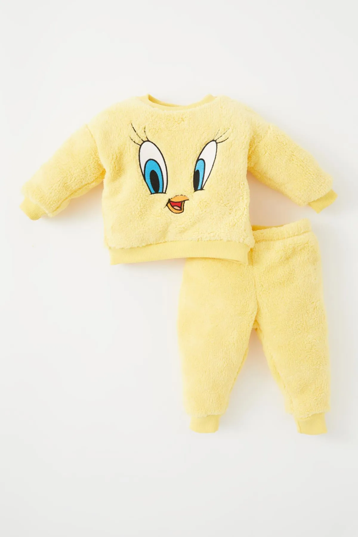 DeFacto  Looney Tunes Plüsch-Oberteil und Unterteil für Babys, 2er-Set