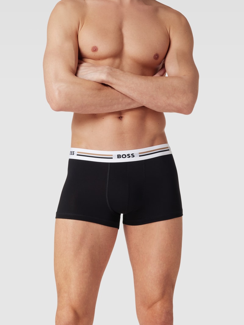 Trunks im 3er-Pack Modell 'Responsible' in schwarz