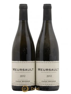 Meursault Pierre Boisson (Domaine)  2012 - Lot de 2 Bouteilles