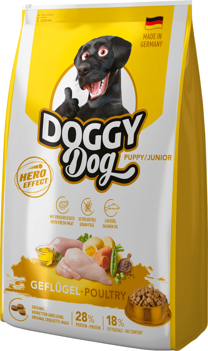 Trockenfutter Hund Welpe mit Geflügel, Junior, 10 kg
